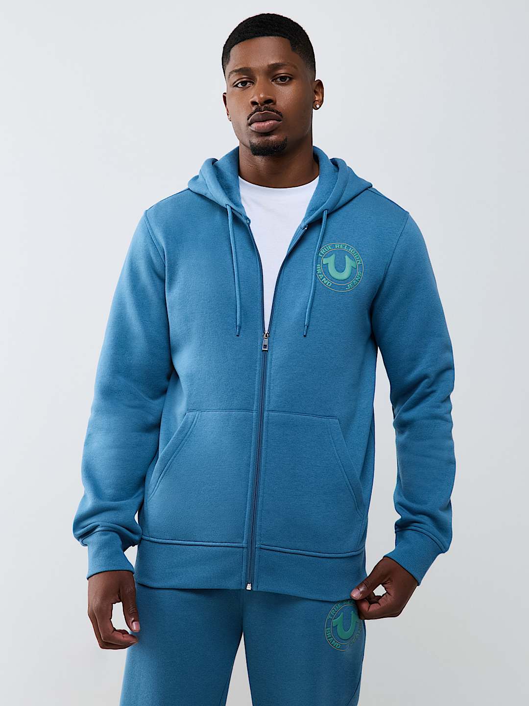 TRUE PUFF-PRINT ZIP HOODIE