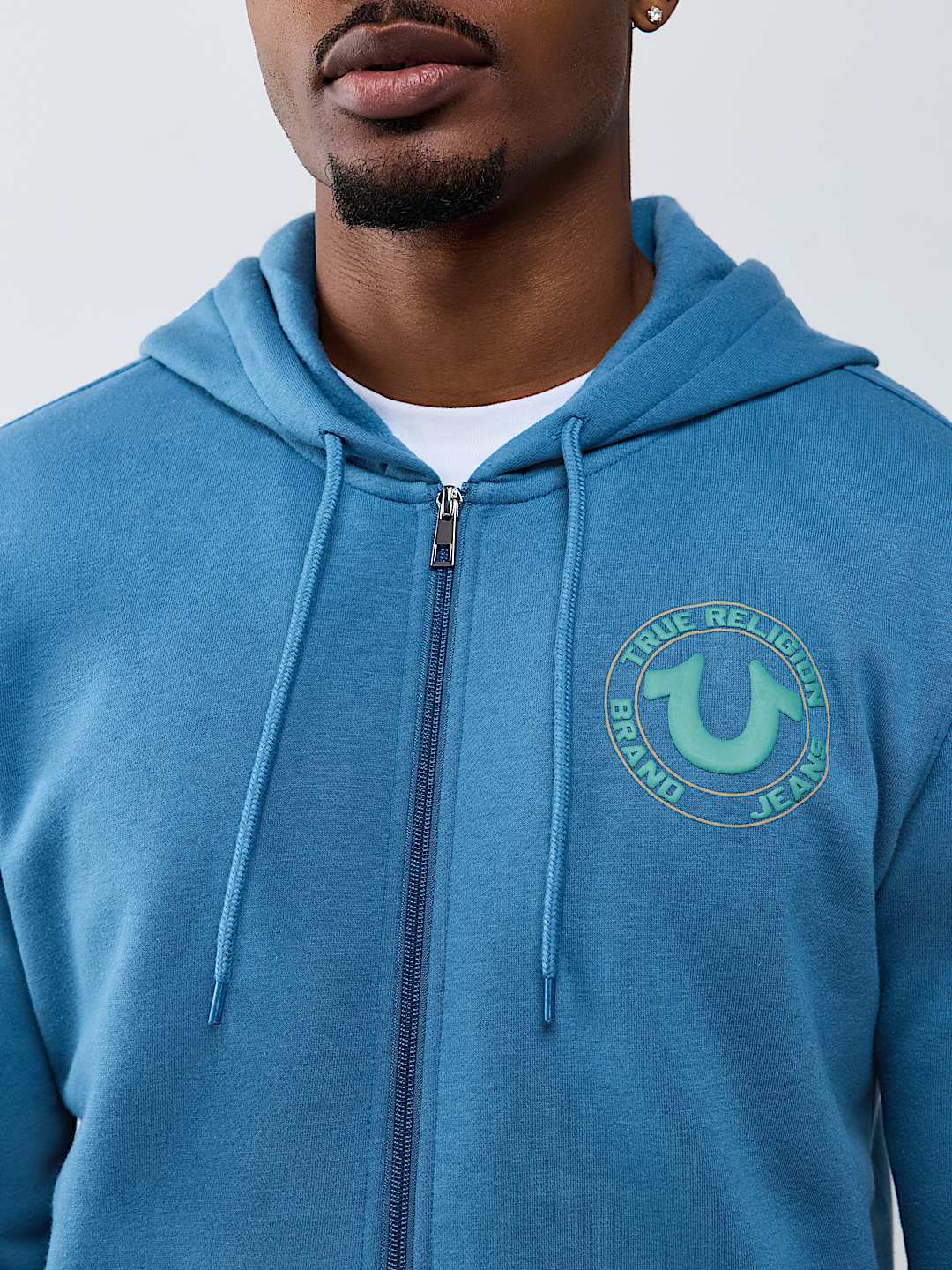 TRUE PUFF-PRINT ZIP HOODIE