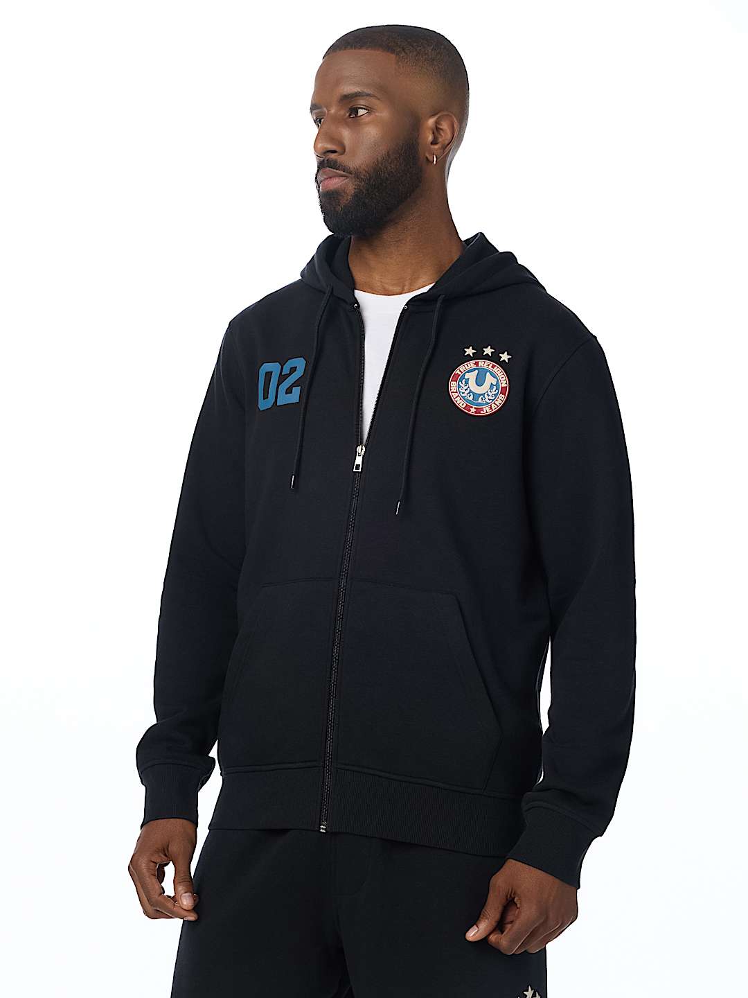 MULTI-LOGO ZIP HOODIE