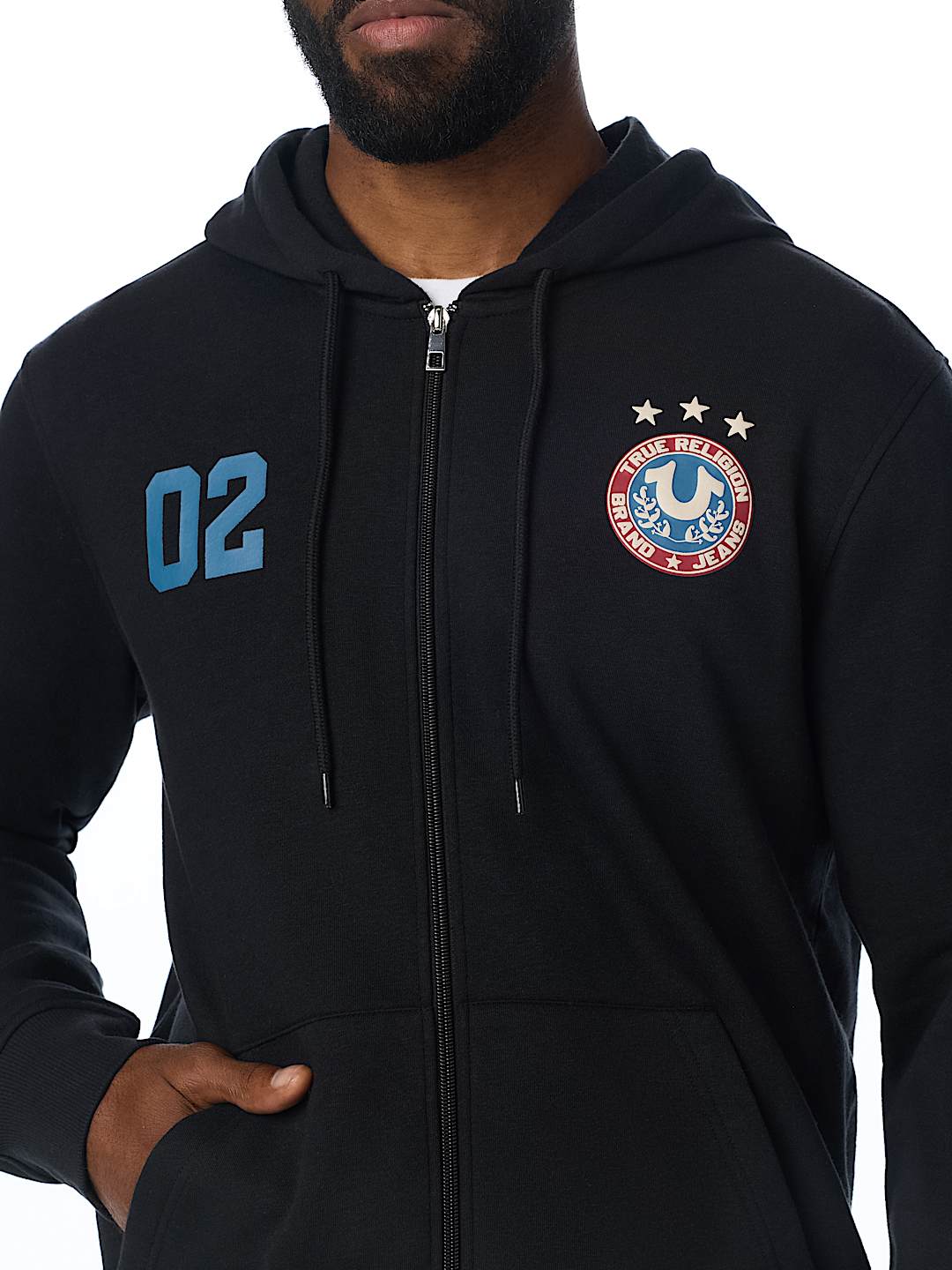 MULTI-LOGO ZIP HOODIE