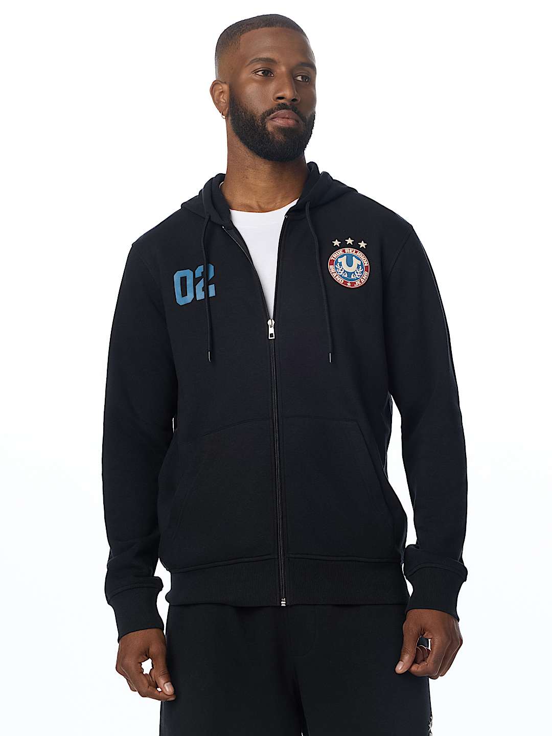 MULTI-LOGO ZIP HOODIE