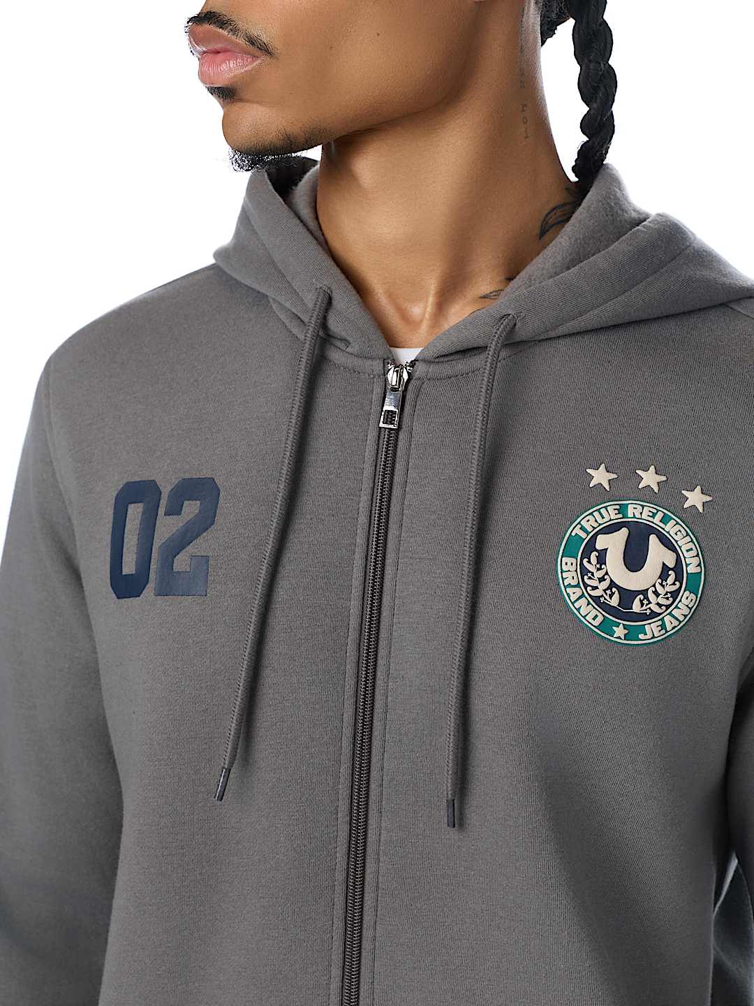 MULTI-LOGO ZIP HOODIE