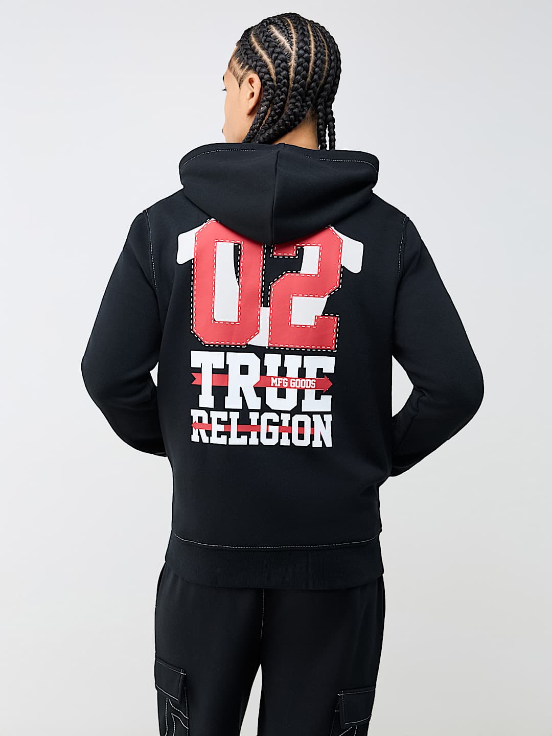 CONTRAST MFG ZIP HOODIE