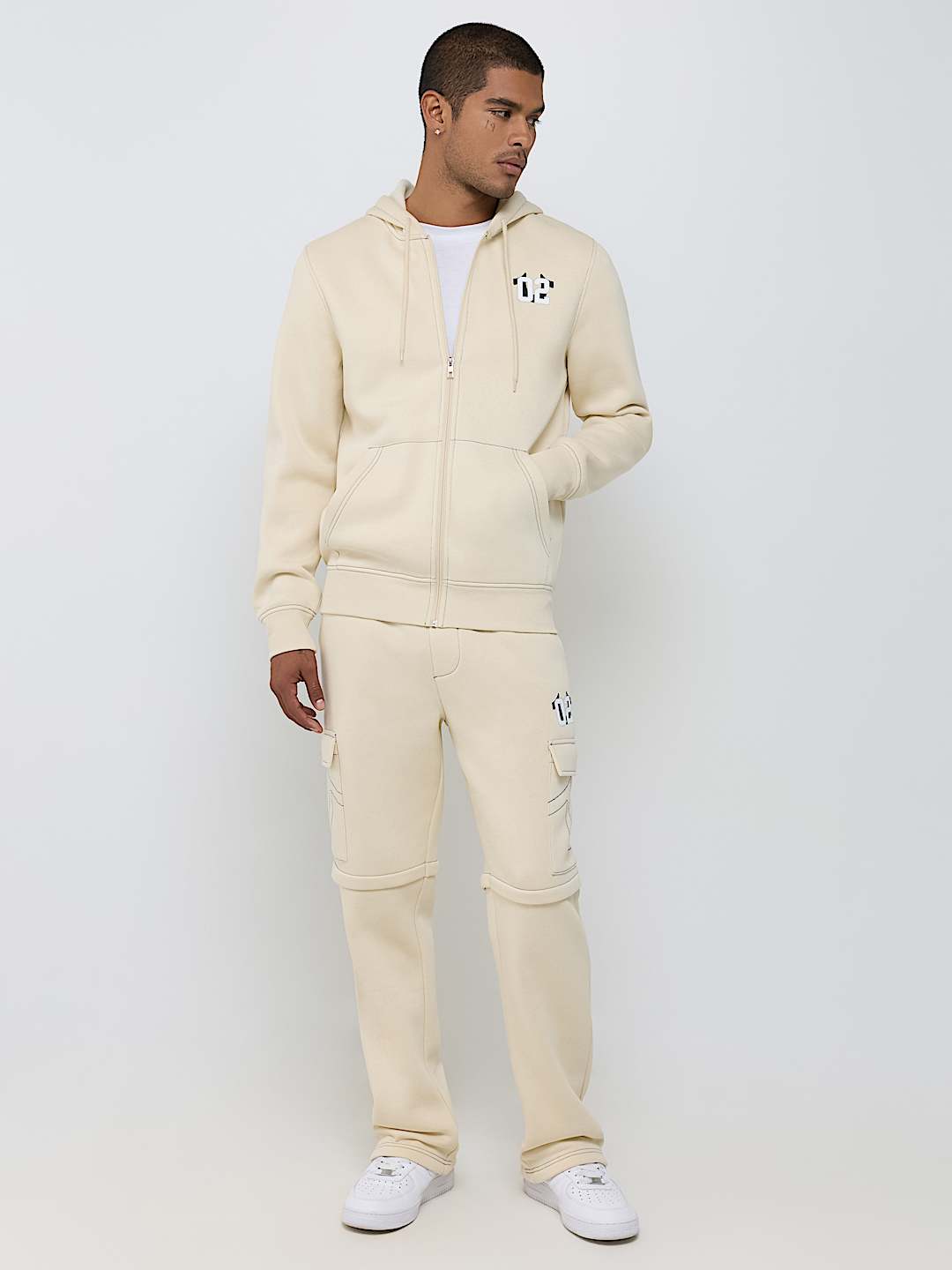 CONTRAST MFG ZIP HOODIE