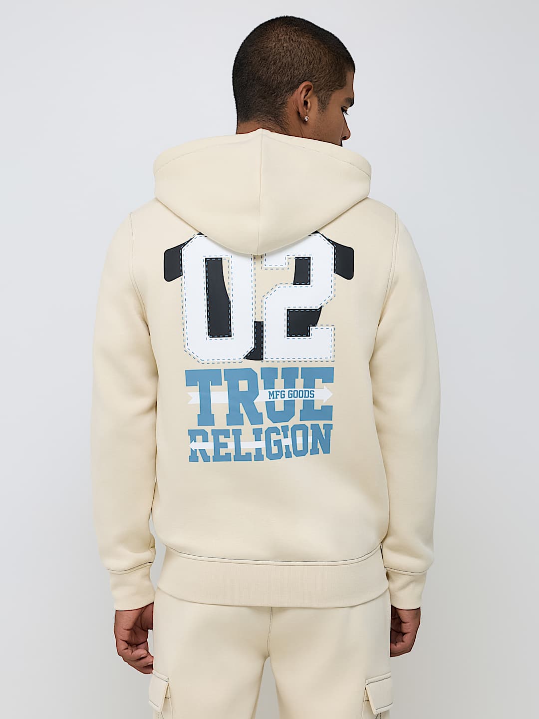 CONTRAST MFG ZIP HOODIE
