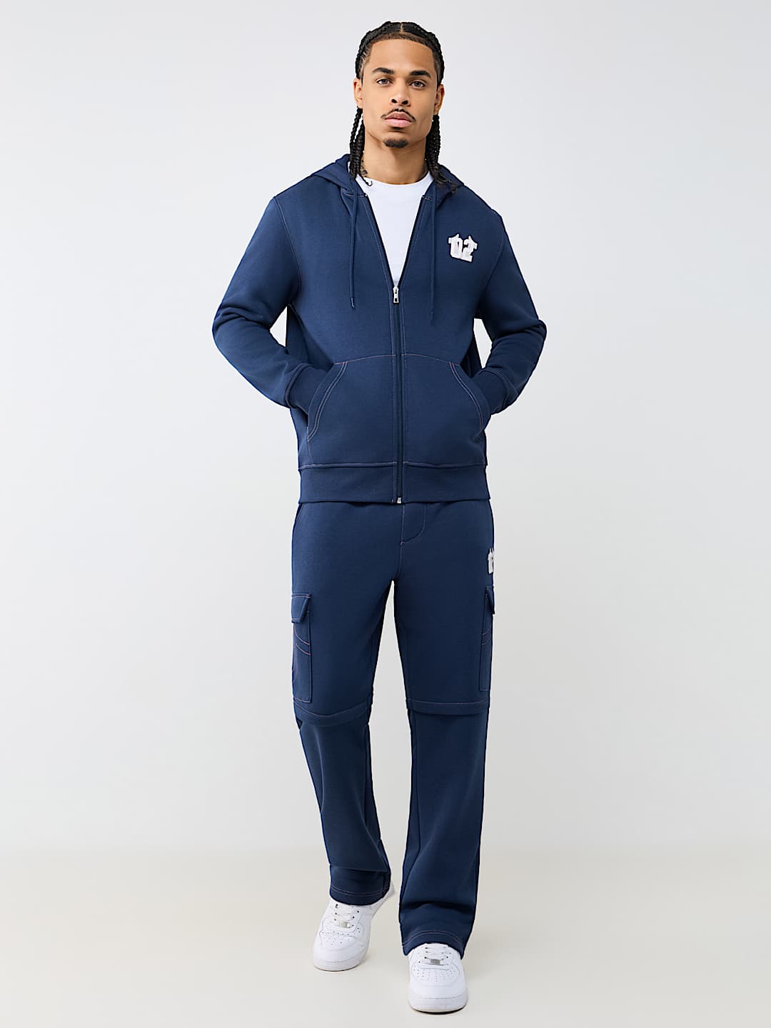 CONTRAST MFG ZIP HOODIE