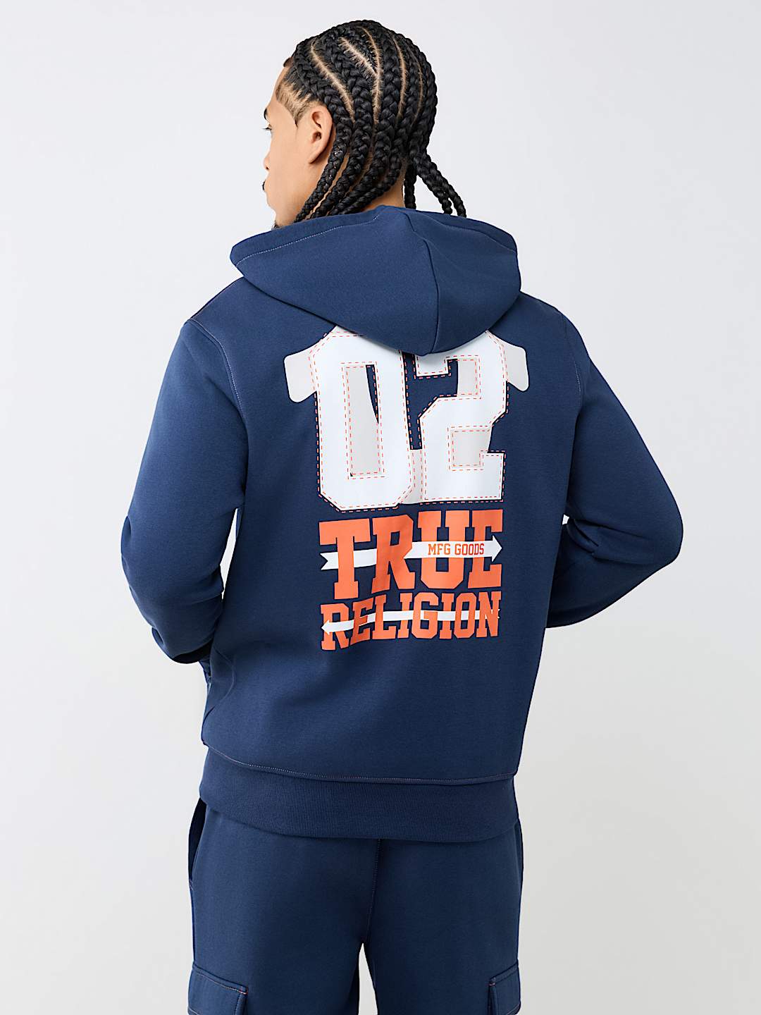 CONTRAST MFG ZIP HOODIE