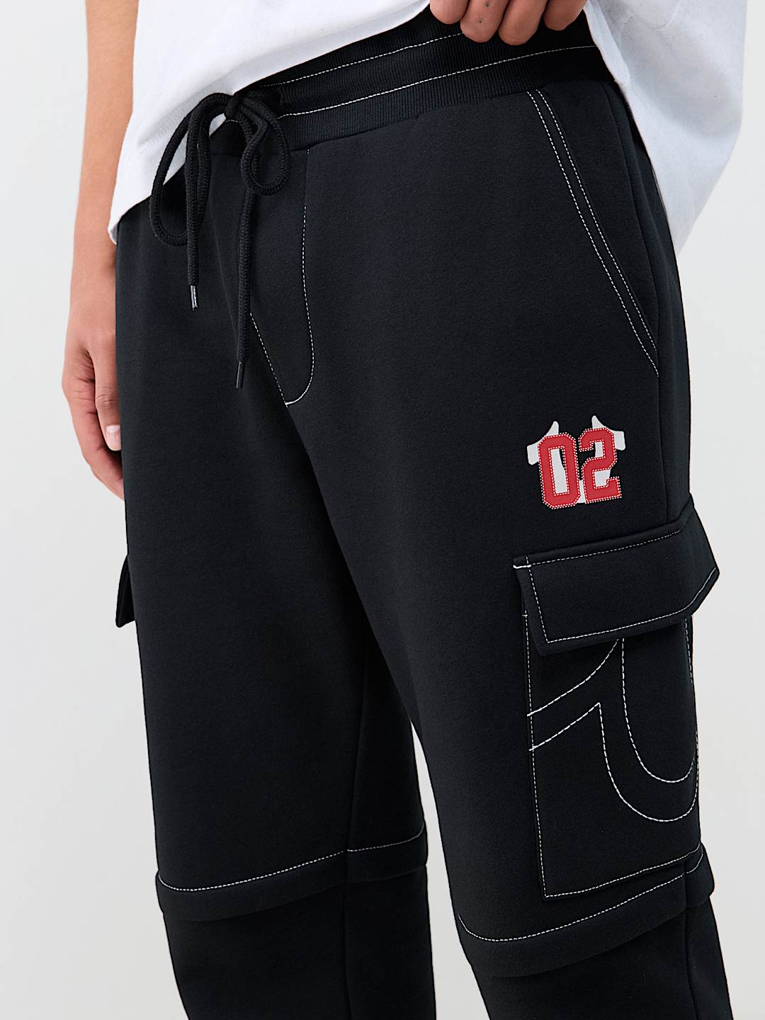 CONTRAST MFG CARGO SWEATPANT