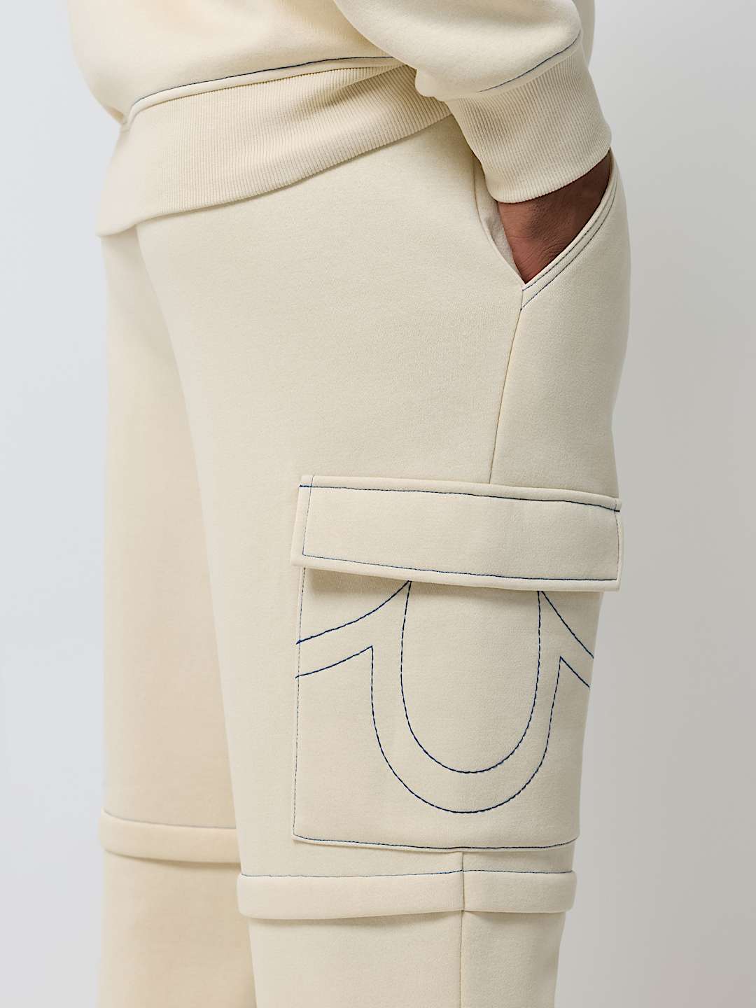 CONTRAST MFG CARGO SWEATPANT