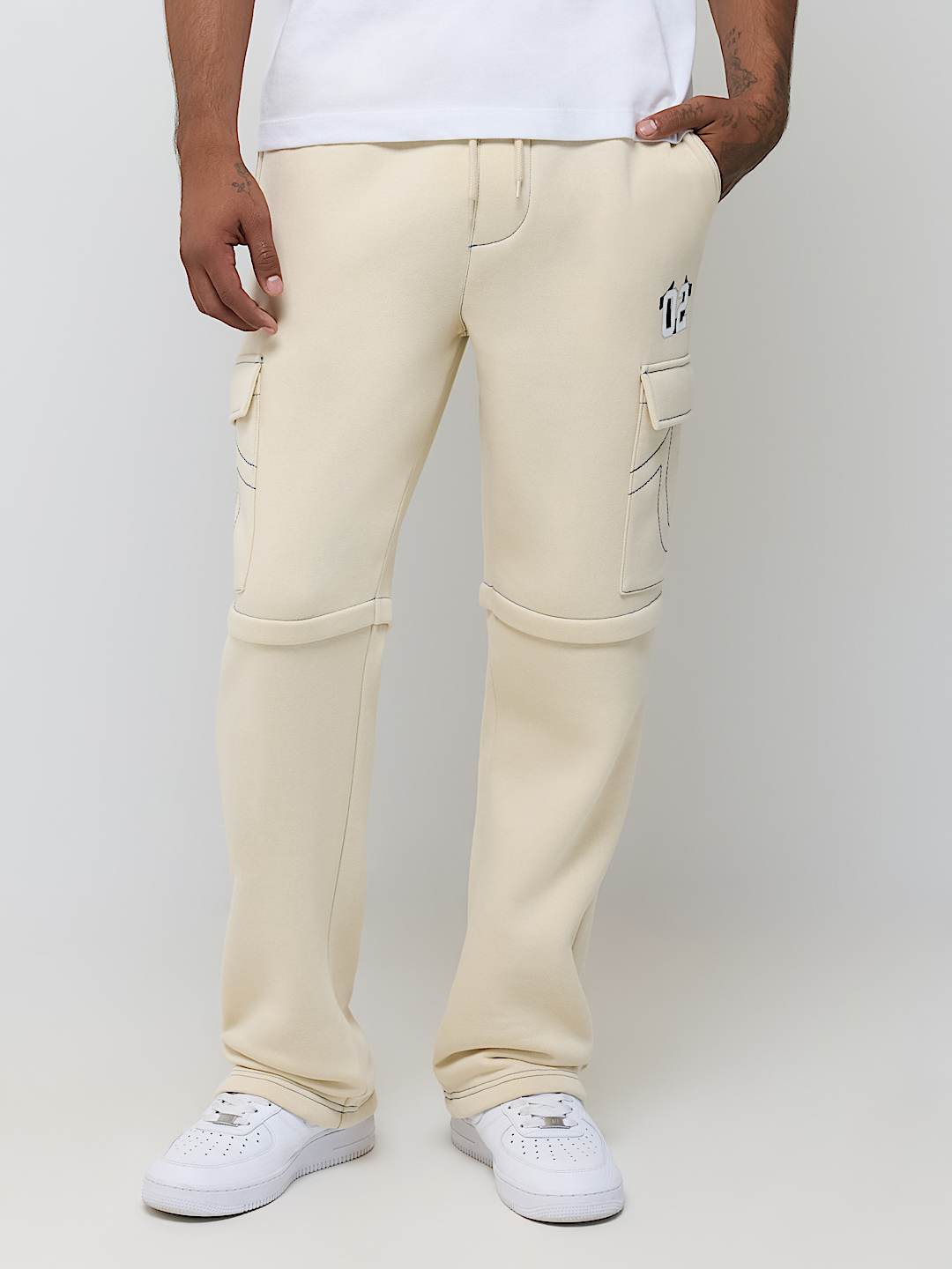CONTRAST MFG CARGO SWEATPANT