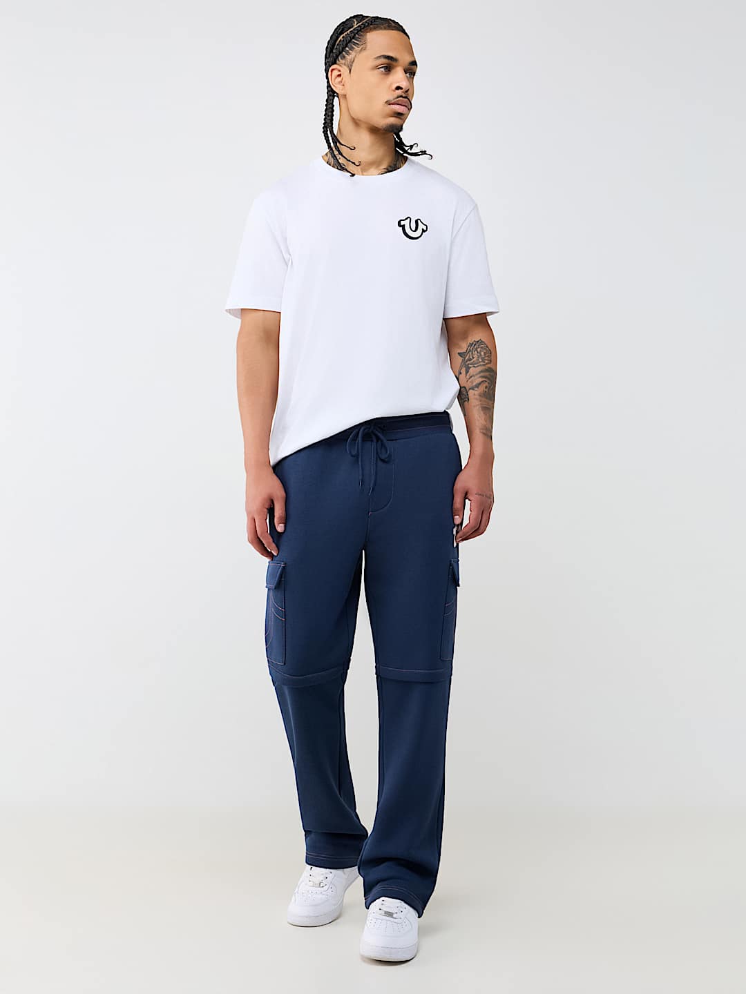 CONTRAST MFG CARGO SWEATPANT