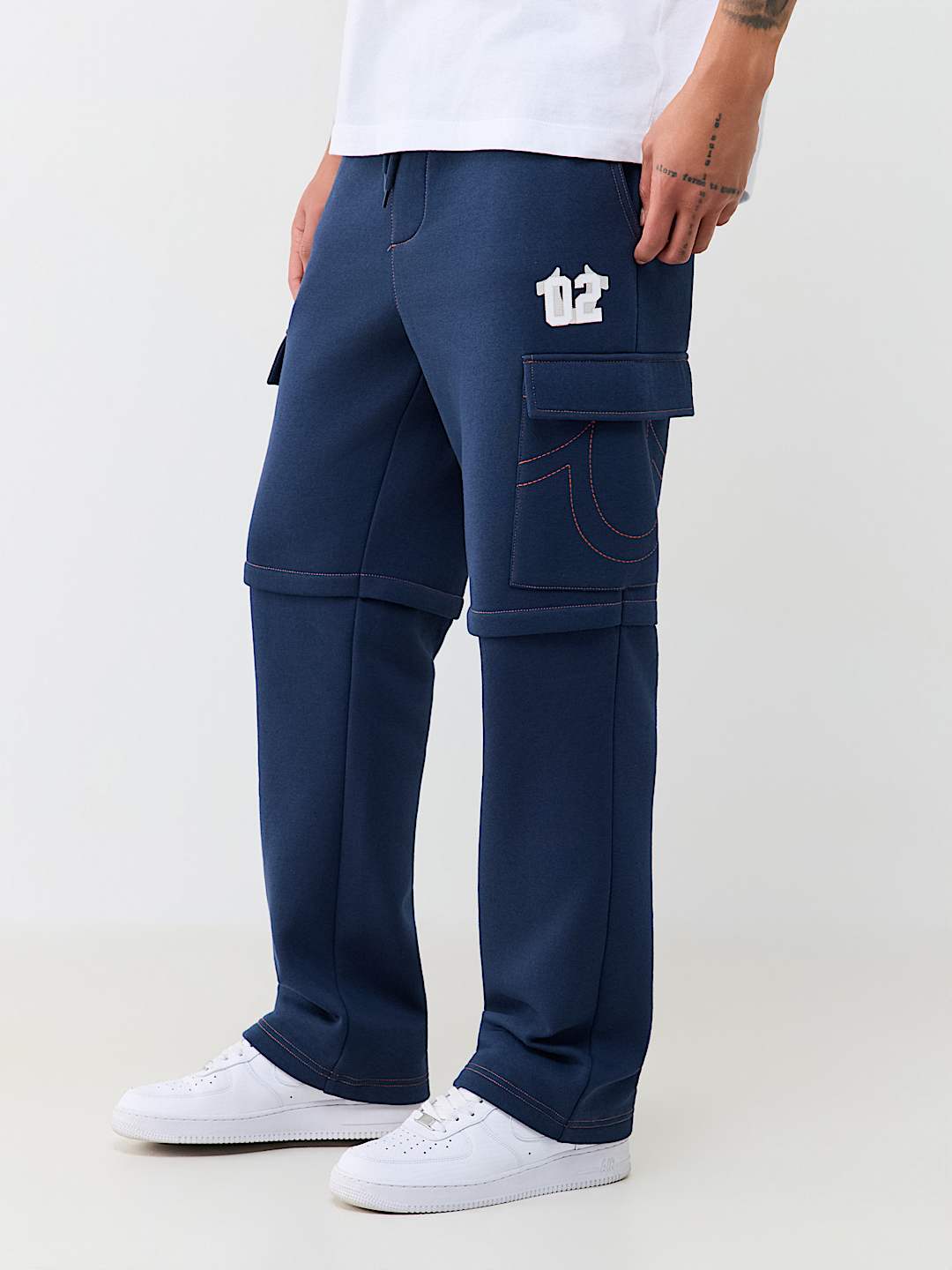 CONTRAST MFG CARGO SWEATPANT
