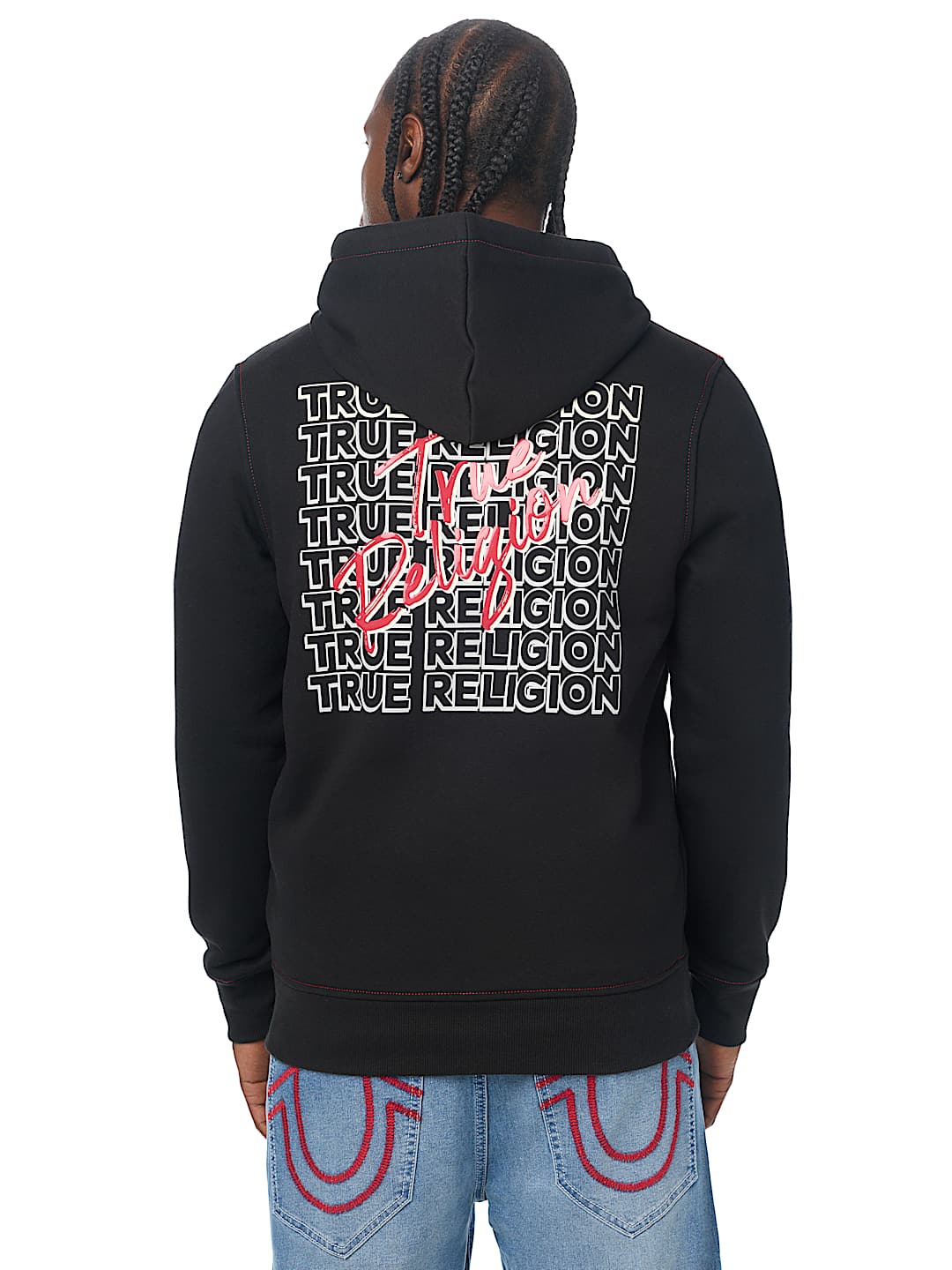 TRUE CONTRAST ZIP HOODIE