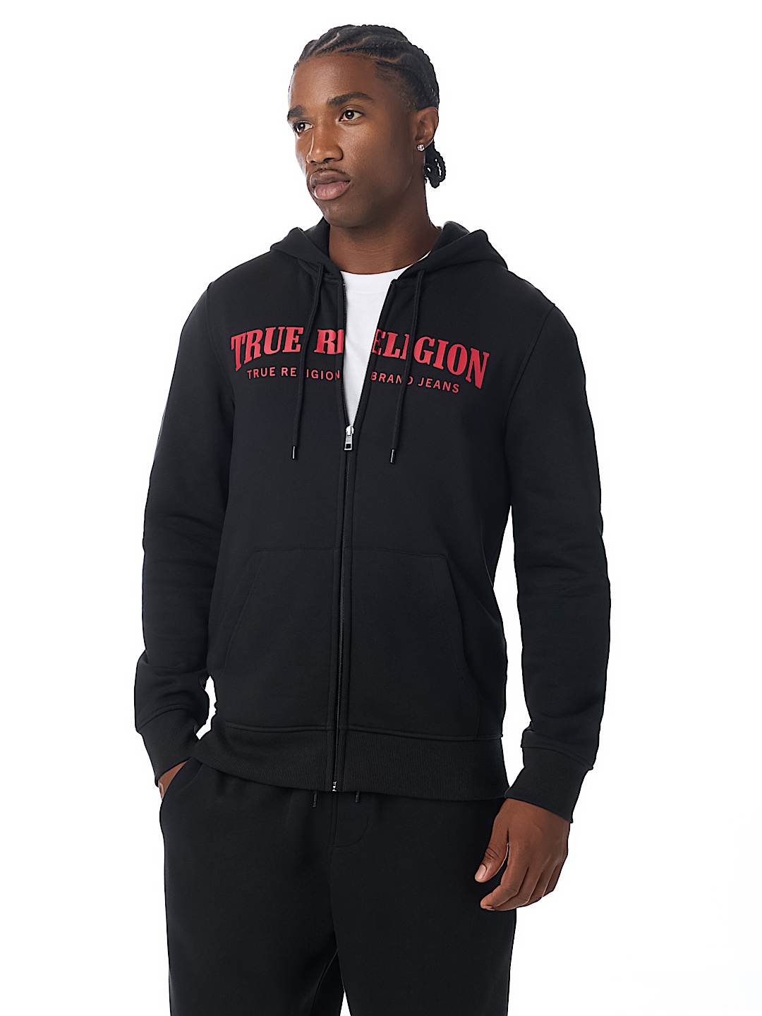 TRUE STITCH LOGO ZIP HOODIE