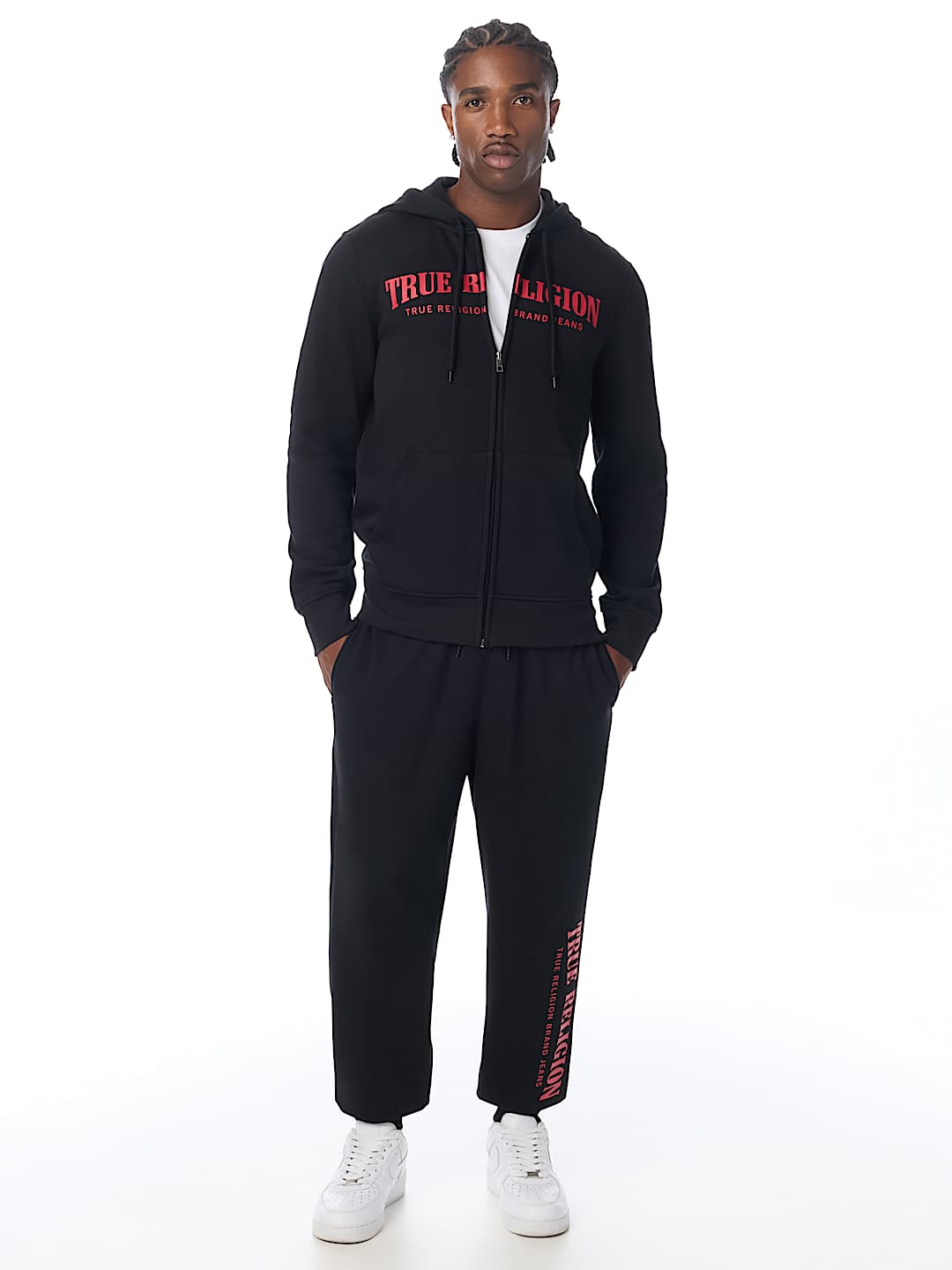 TRUE STITCH LOGO ZIP HOODIE