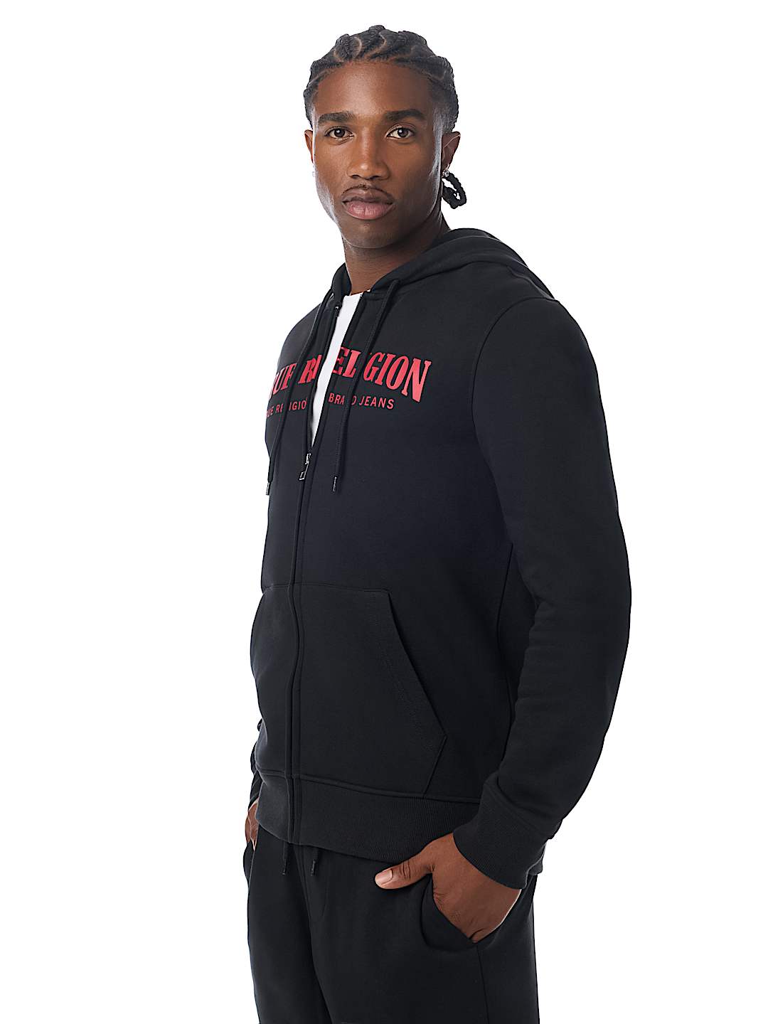 TRUE STITCH LOGO ZIP HOODIE