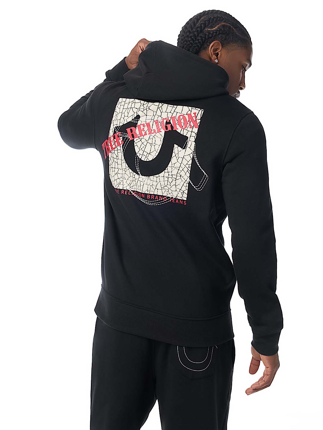 TRUE STITCH LOGO ZIP HOODIE
