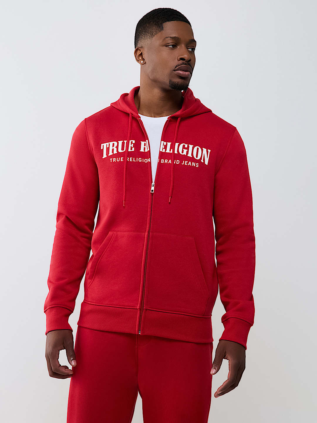 TRUE STITCH LOGO ZIP HOODIE