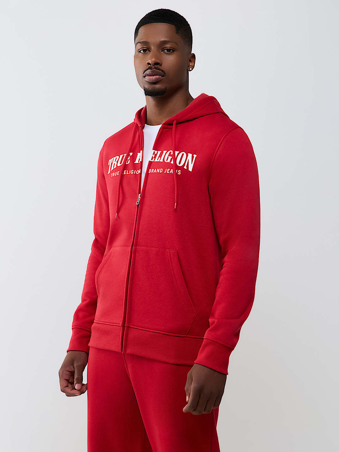 TRUE STITCH LOGO ZIP HOODIE