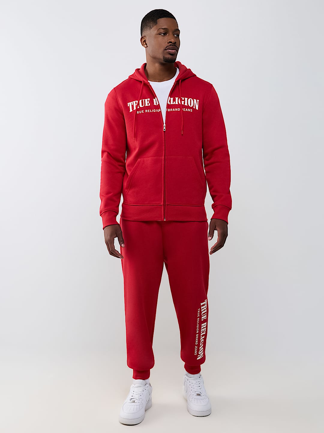 TRUE STITCH LOGO ZIP HOODIE