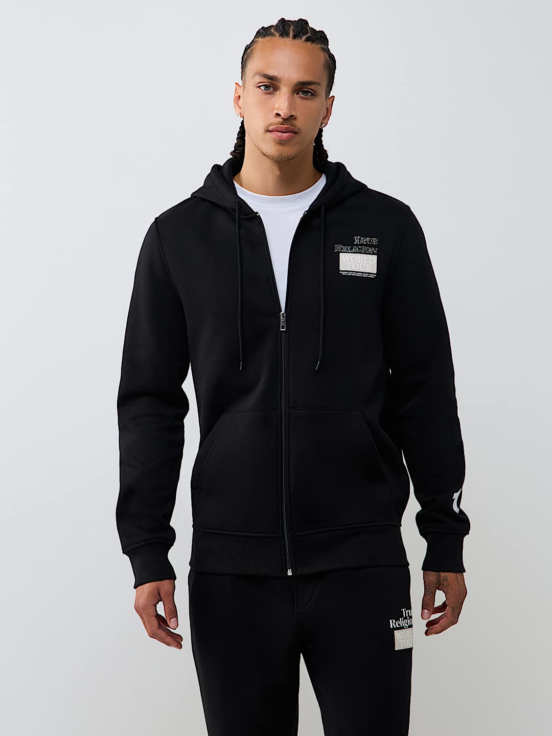 WORLD TOUR RHINESTONE ZIP HOODIE