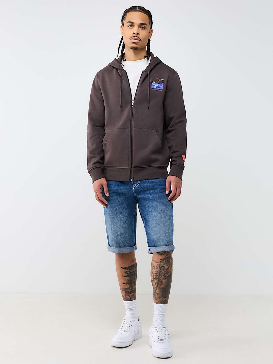 WORLD TOUR RHINESTONE ZIP HOODIE