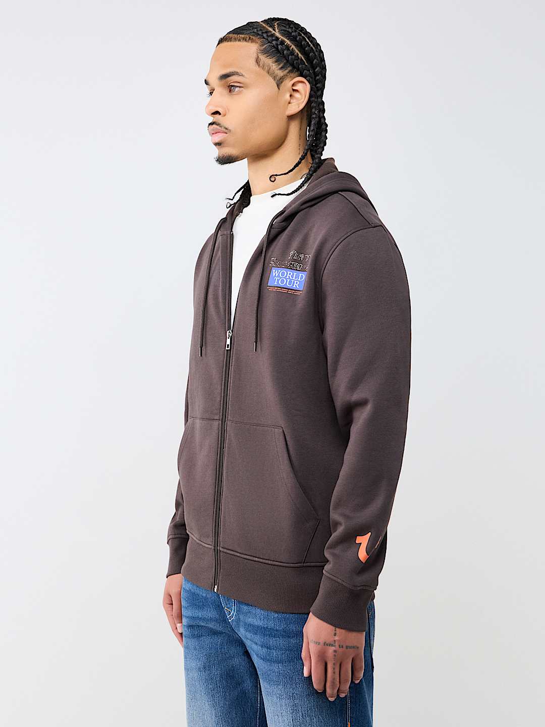 WORLD TOUR RHINESTONE ZIP HOODIE