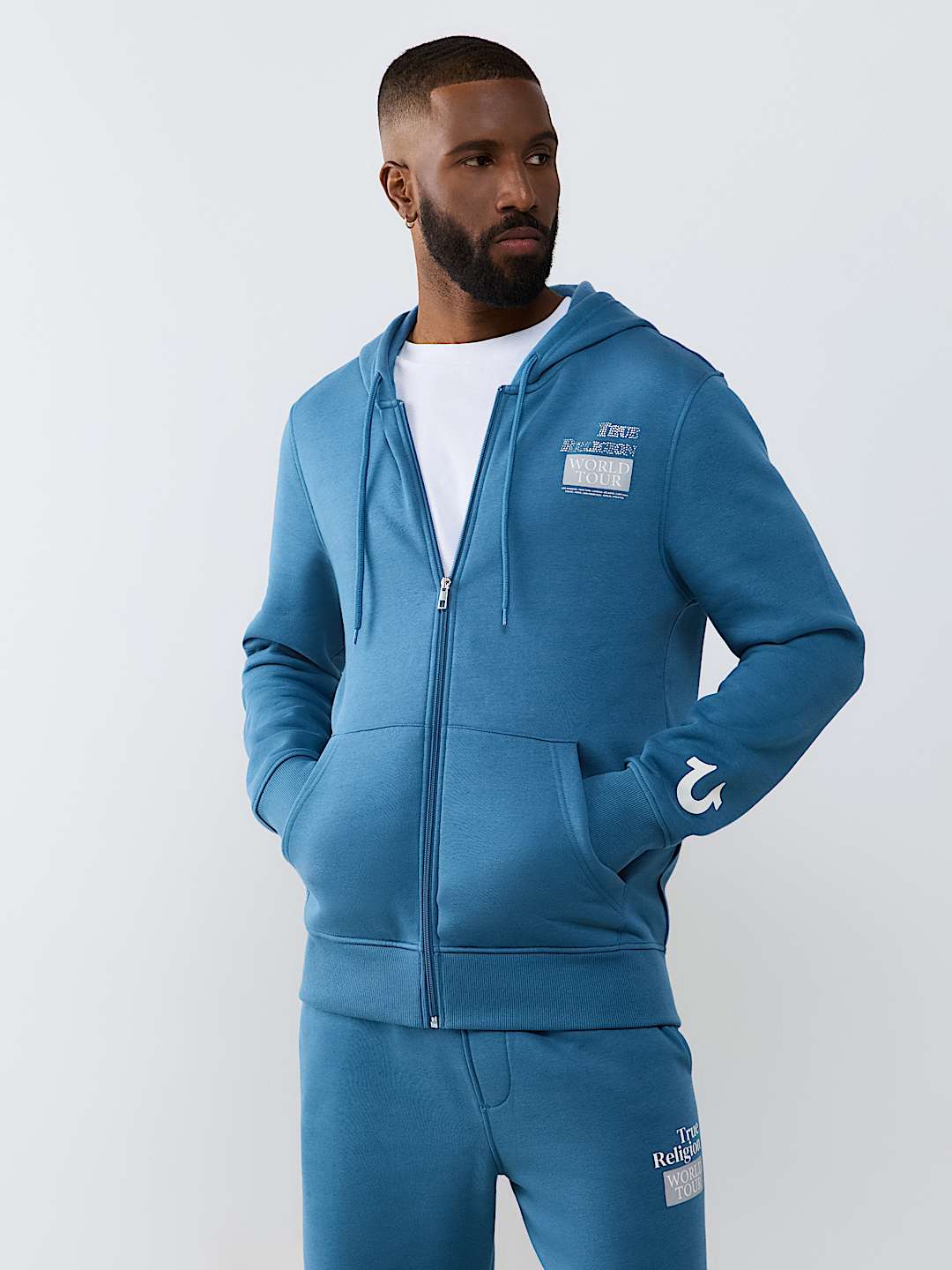 WORLD TOUR RHINESTONE ZIP HOODIE
