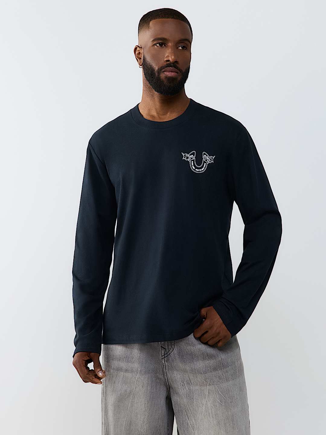MULTI-LOGO LONG SLEEVE TEE