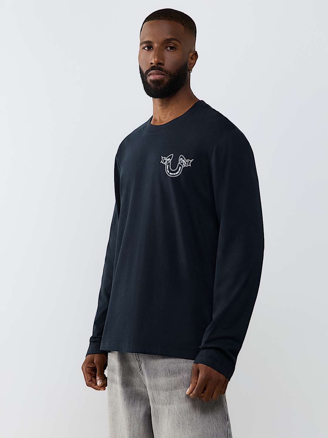 MULTI-LOGO LONG SLEEVE TEE