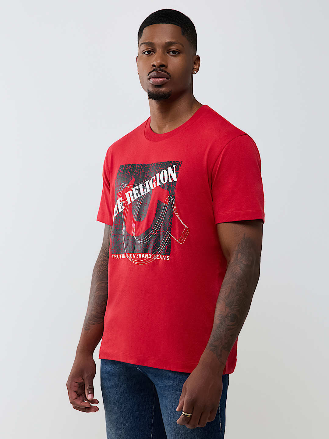 TRUE HORSESHOE EMBROIDERED TEE