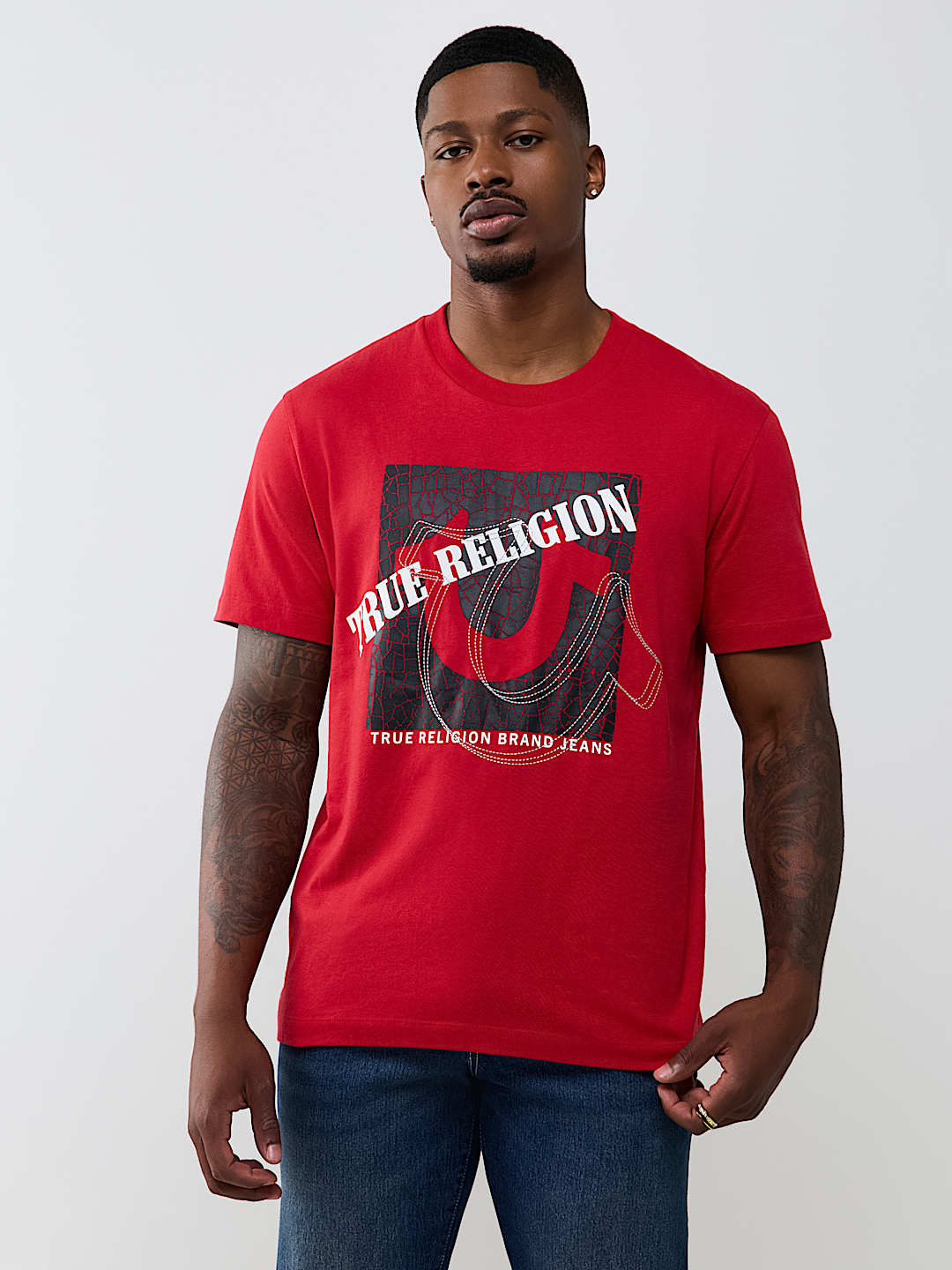 TRUE HORSESHOE EMBROIDERED TEE
