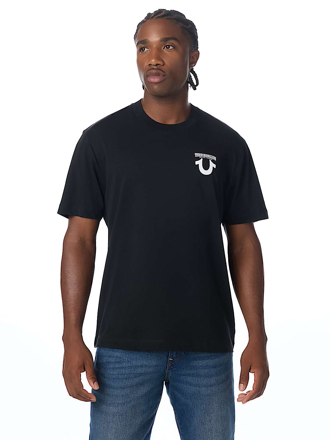 DENIM HORSESHOE TEE