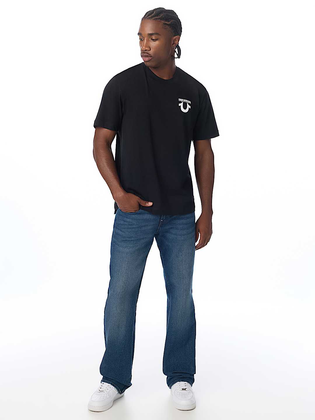 DENIM HORSESHOE TEE