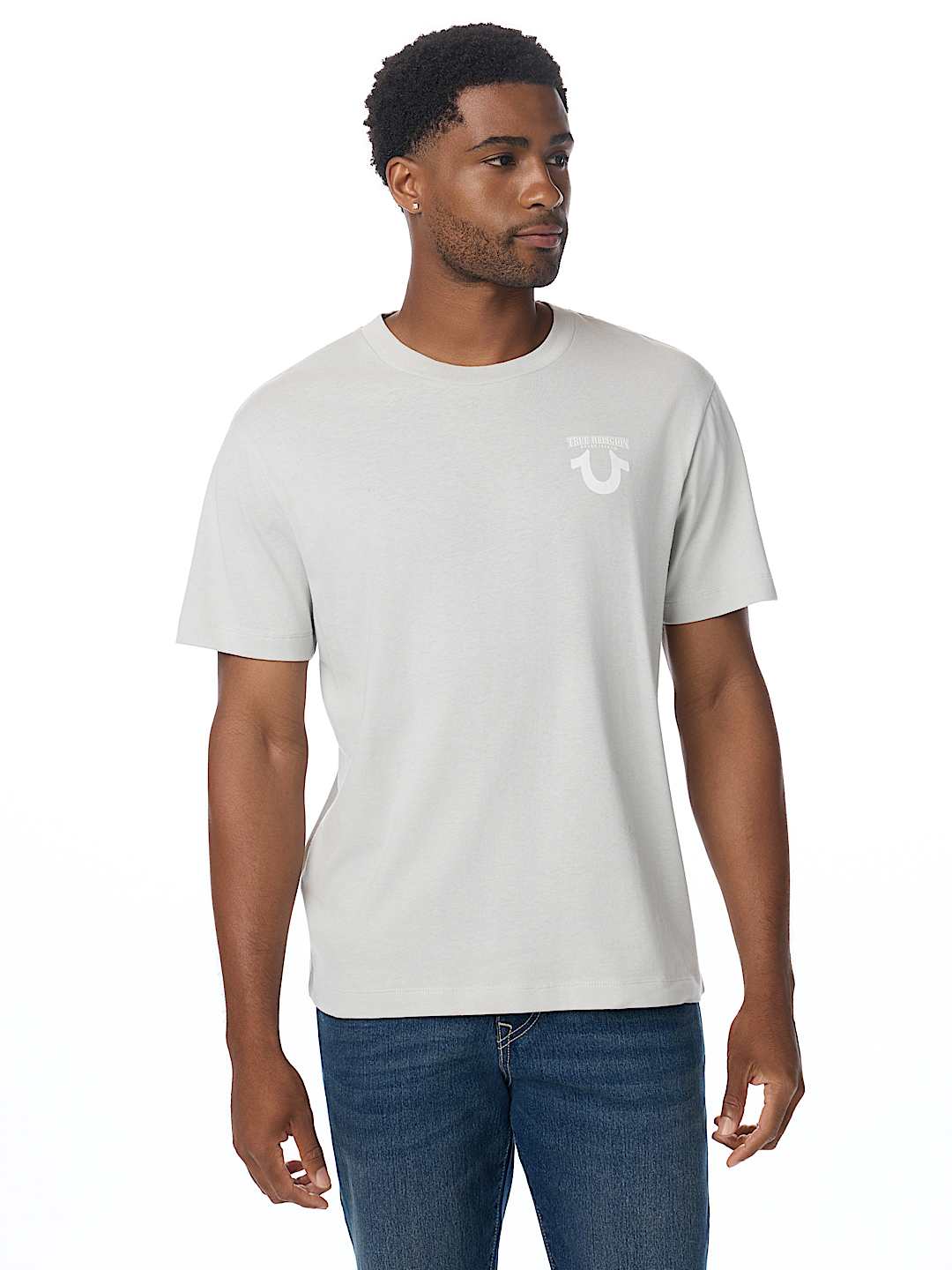 CAMISETA CON HERRADURA DE MEZCLILLA