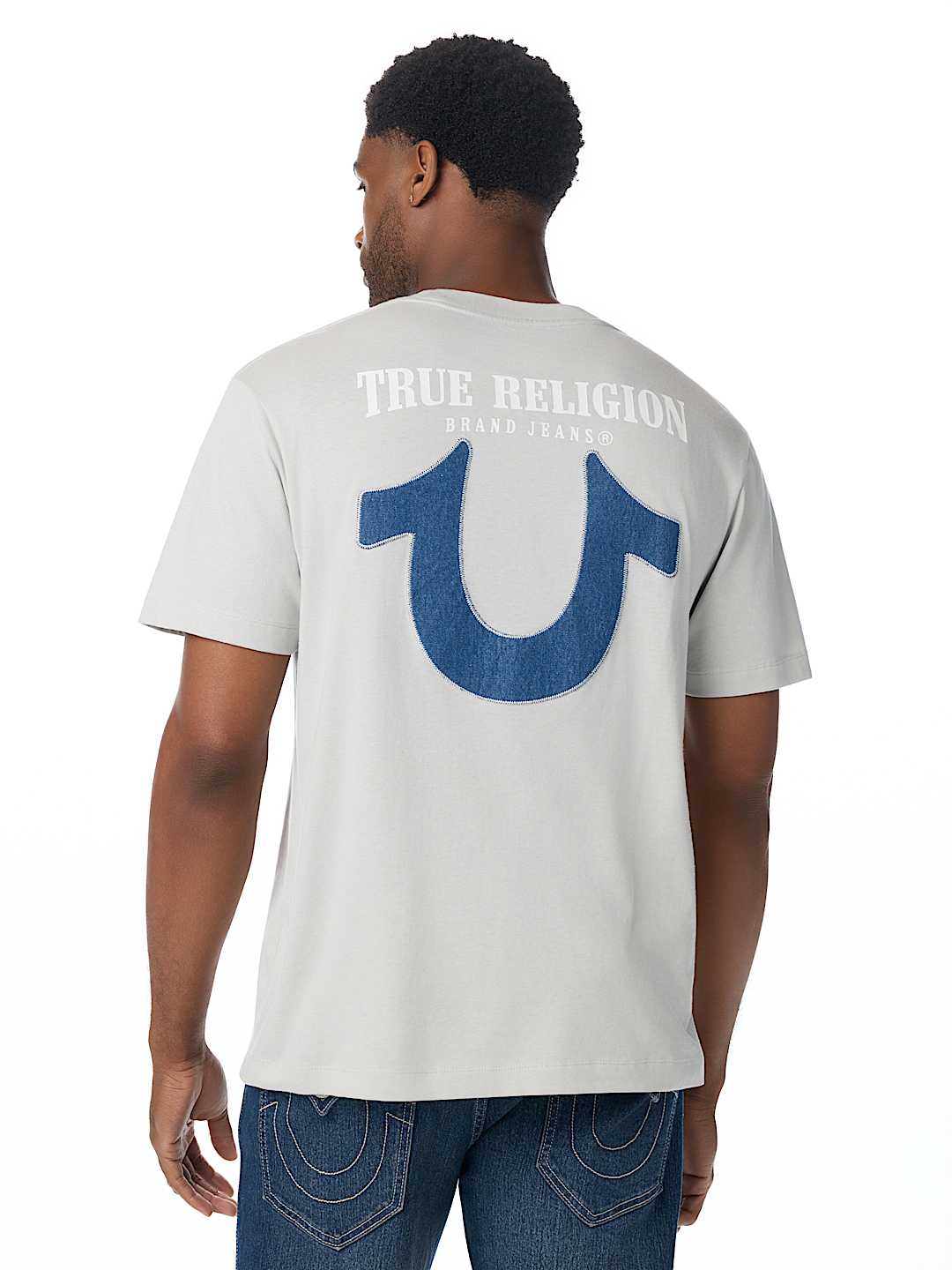 CAMISETA CON HERRADURA DE MEZCLILLA