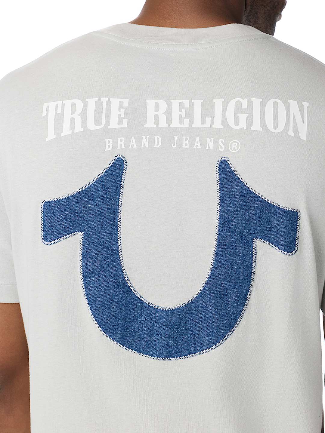 CAMISETA CON HERRADURA DE MEZCLILLA