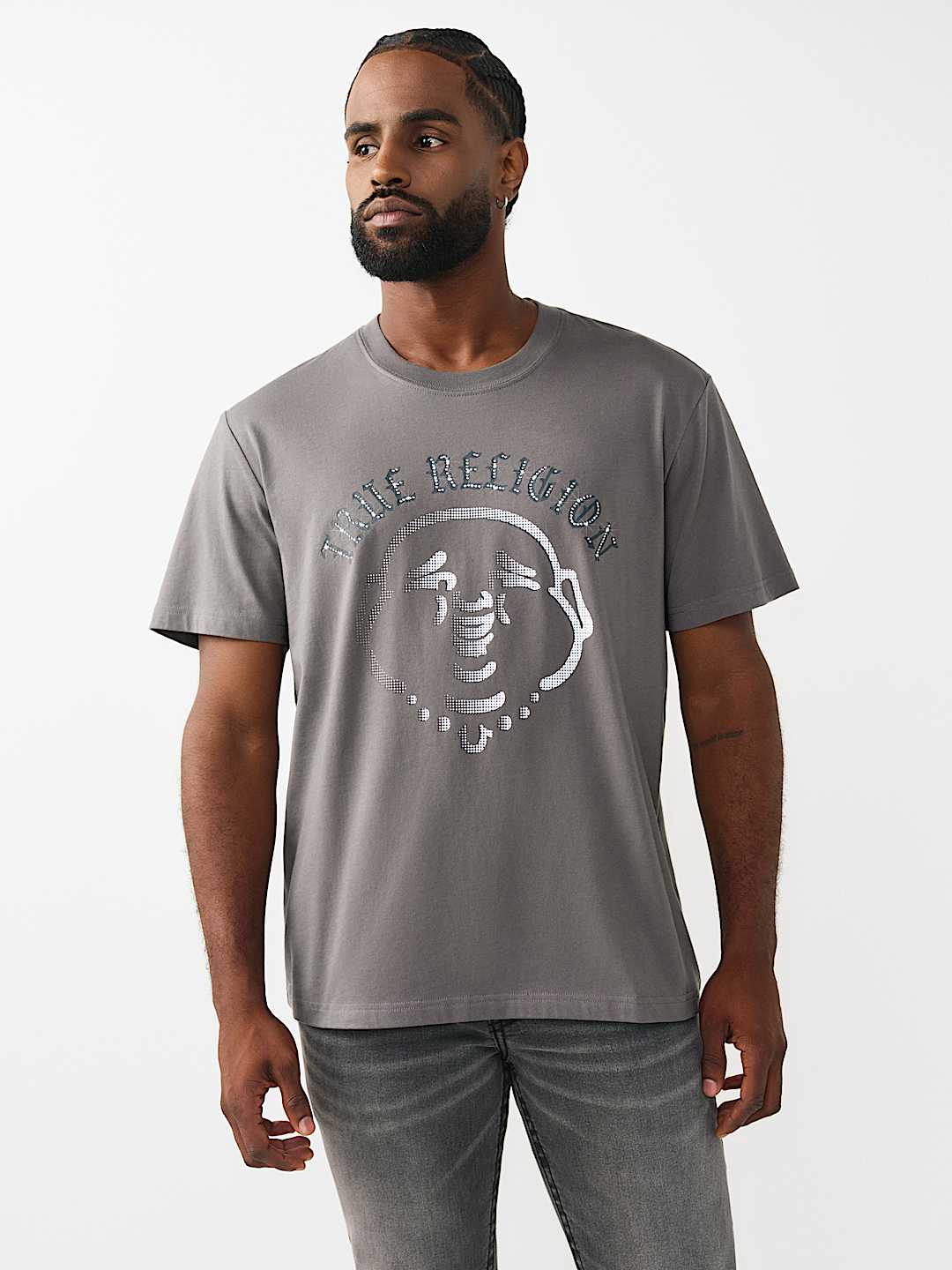 CAMISETA CON BUDDHA Y TACHAS, image 2