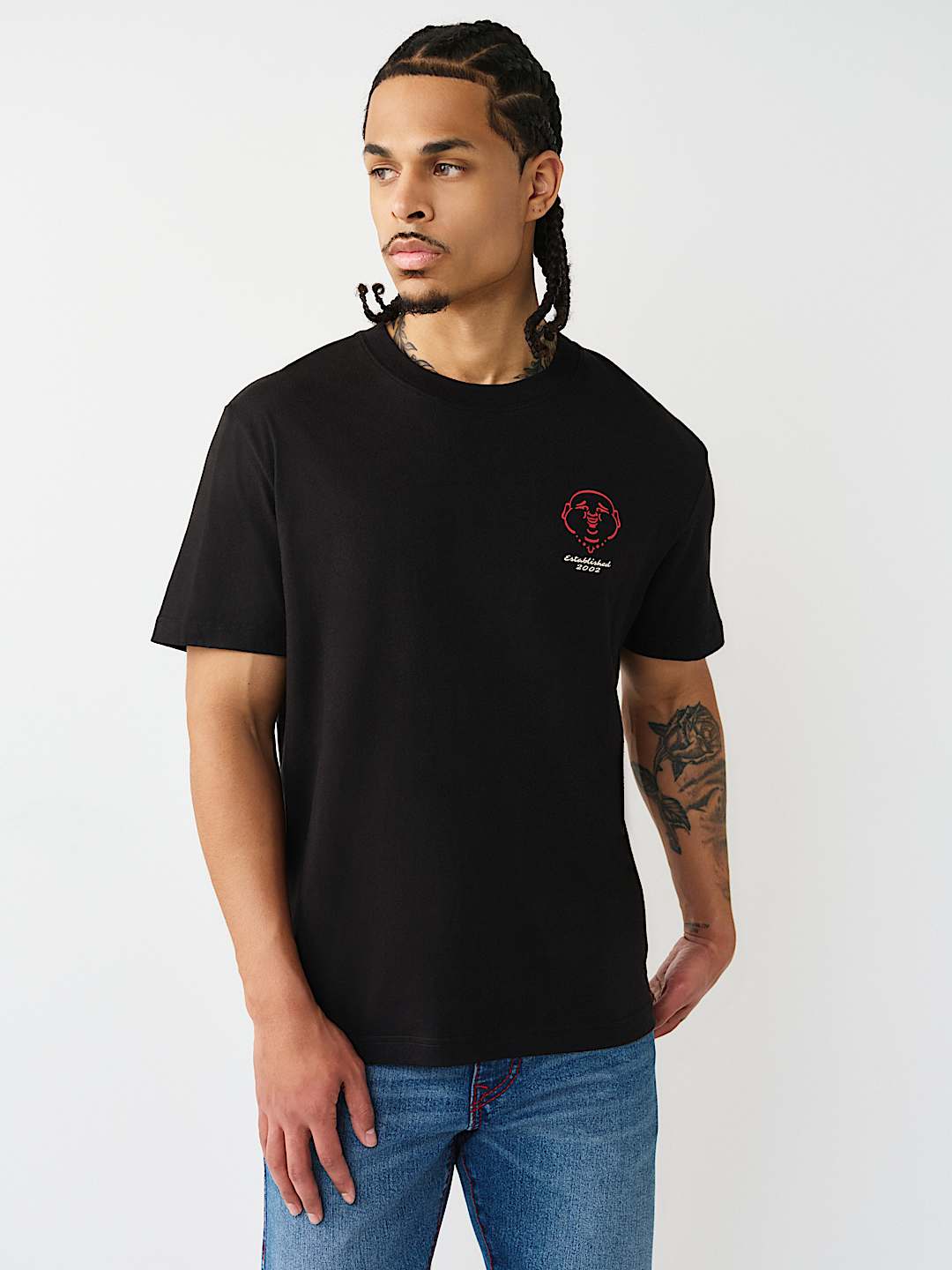 ELONGATED SILICONE LOGO TEE, image 2