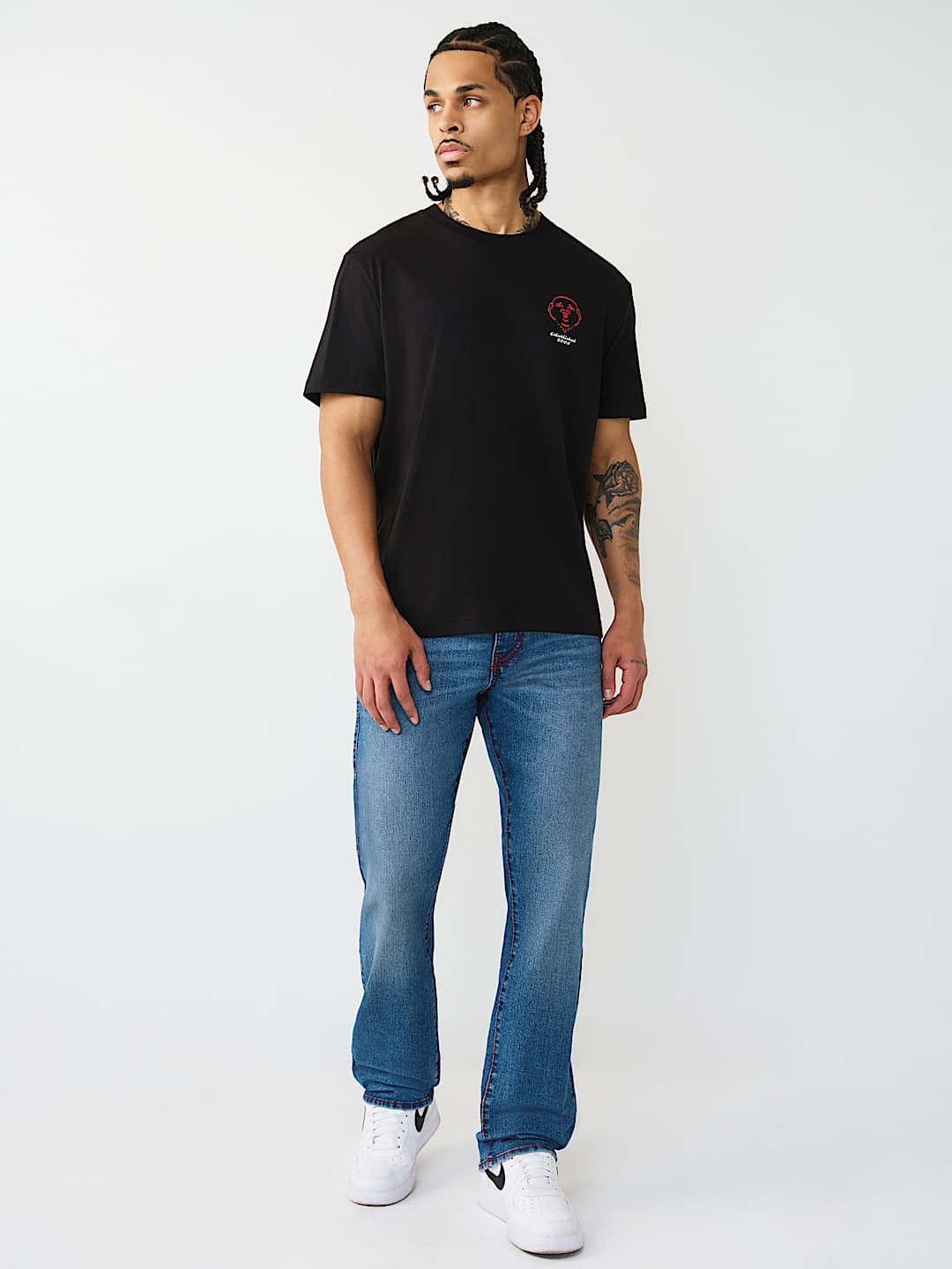 ELONGATED SILICONE LOGO TEE, image 6