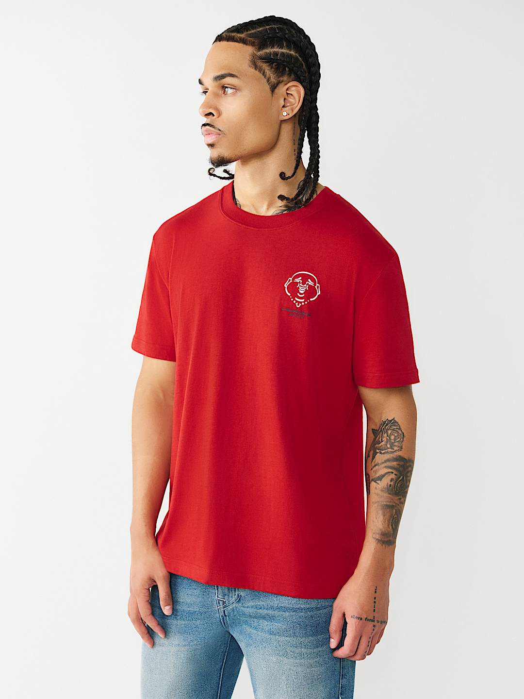 ELONGATED SILICONE LOGO TEE, image 3