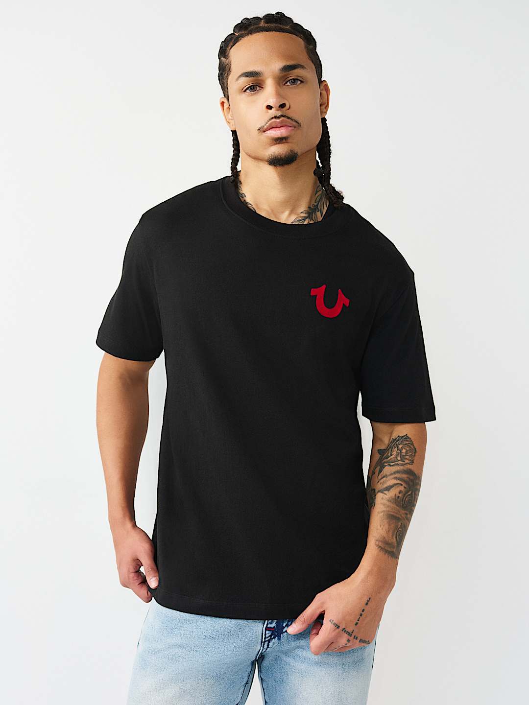 DIMENSIONAL VELVET LOGO TEE, image 2