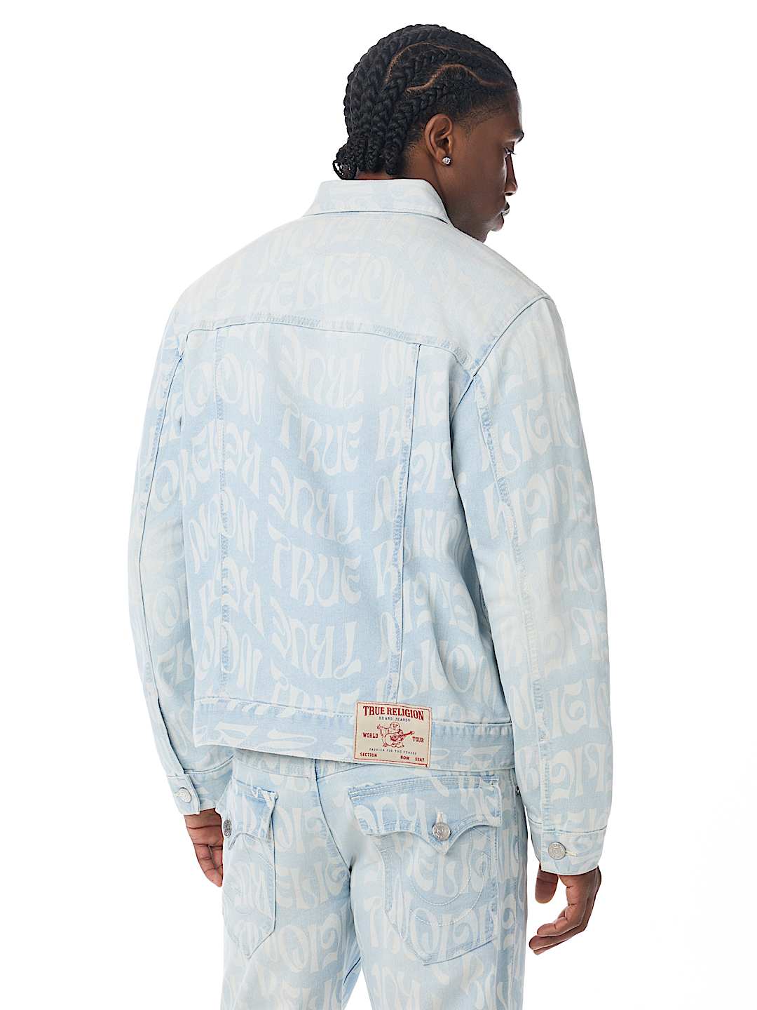 JESSE ALLOVER PRINT TRUCKER JACKET