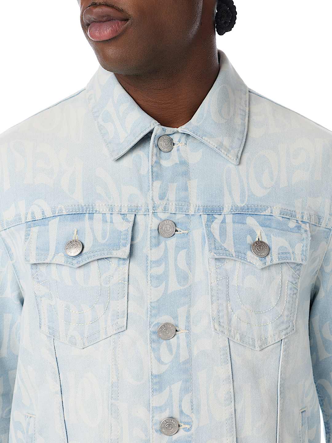 JESSE ALLOVER PRINT TRUCKER JACKET