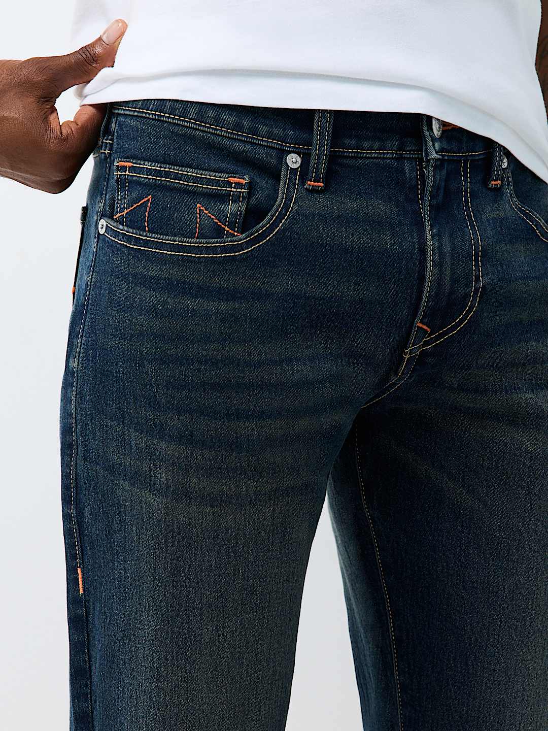 RICKY LADDER STITCH STRAIGHT JEAN