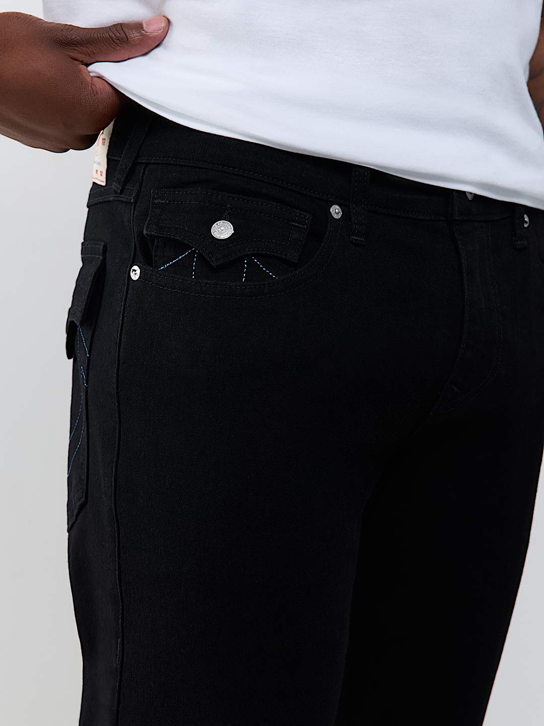 RICKY LUREX FLAP STRAIGHT JEAN