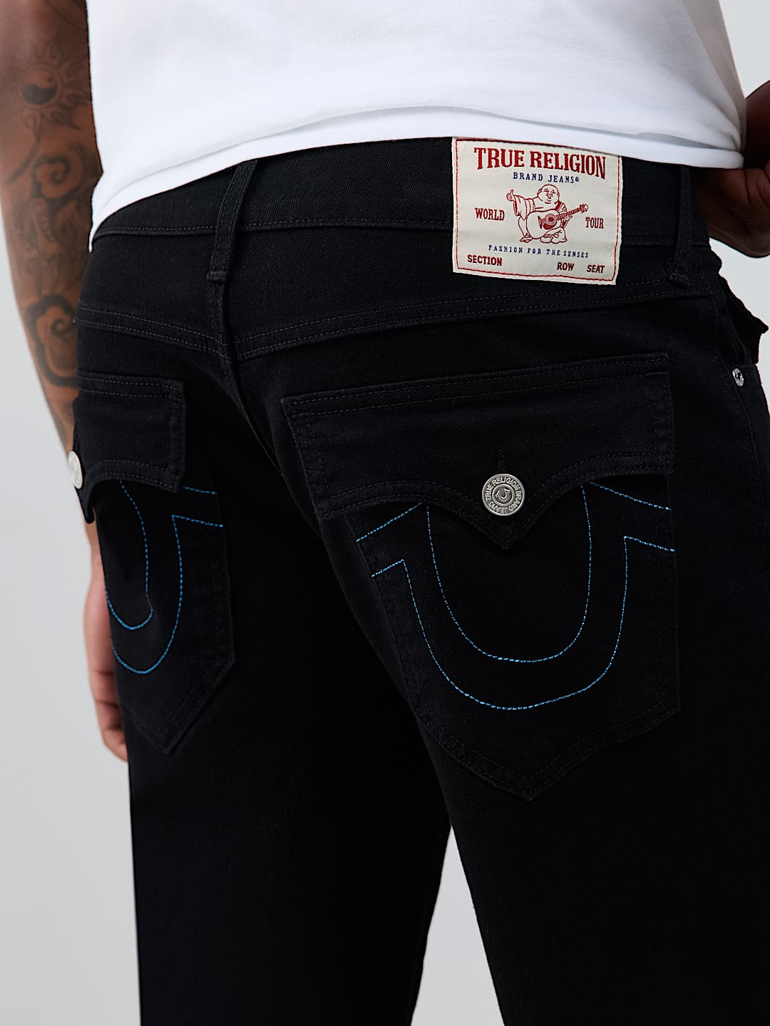 RICKY LUREX FLAP STRAIGHT JEAN