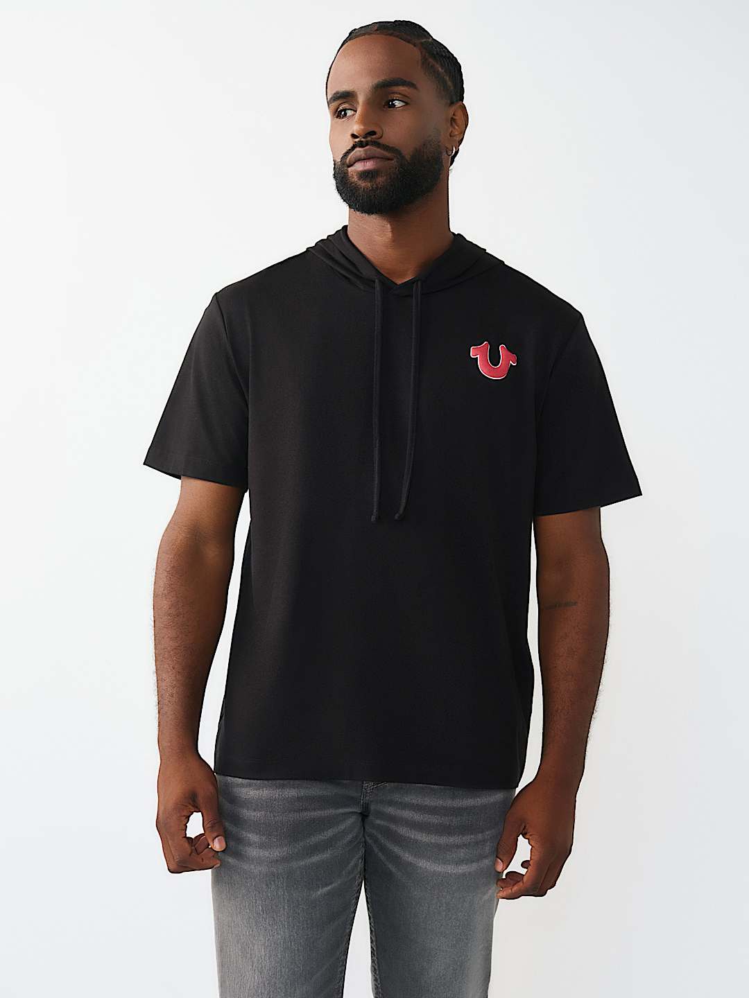 CAMISETA CON CAPUCHA Y BUDDHA, image 2