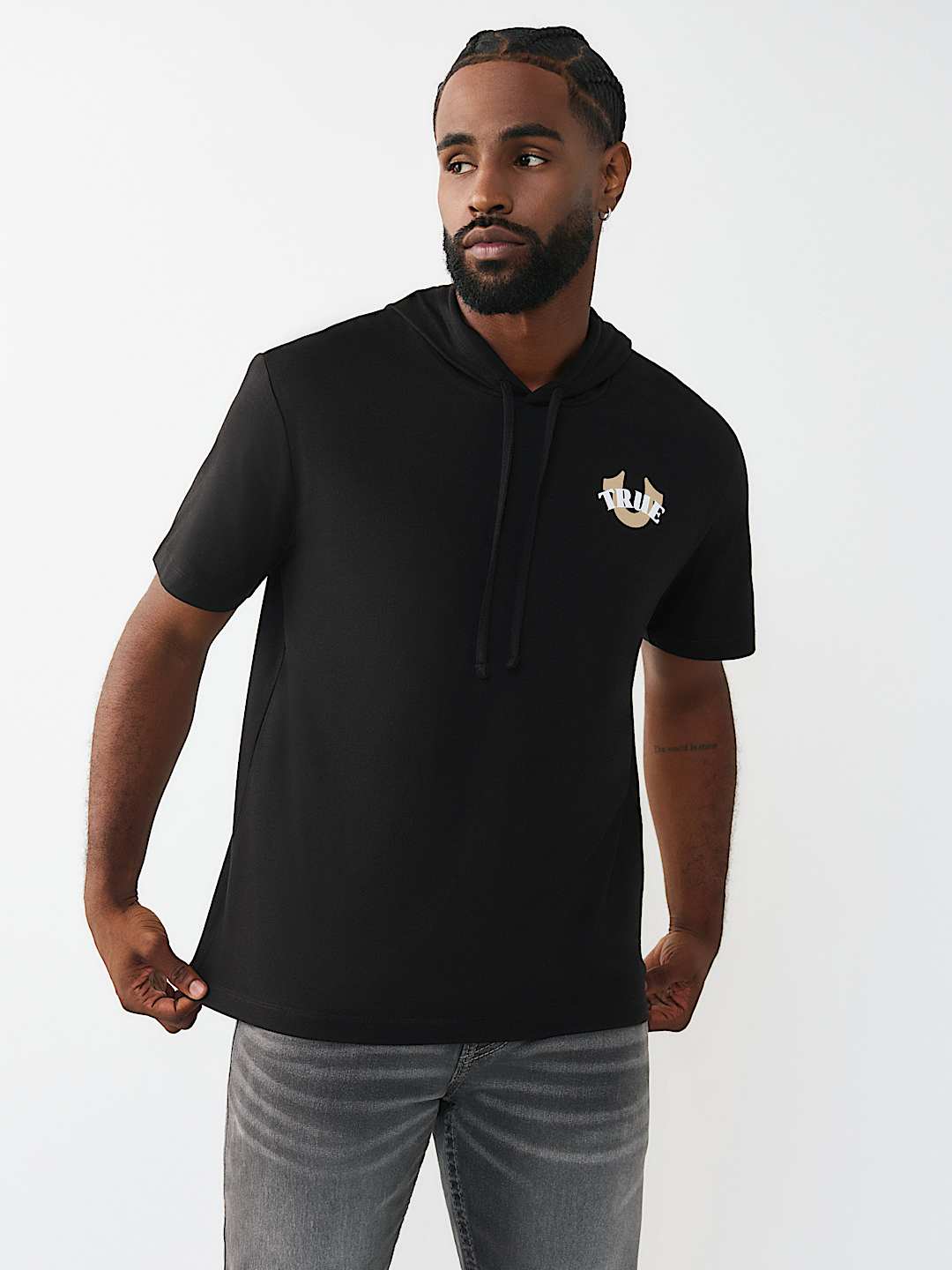 CIRCULAR HOODED TEE, image 2