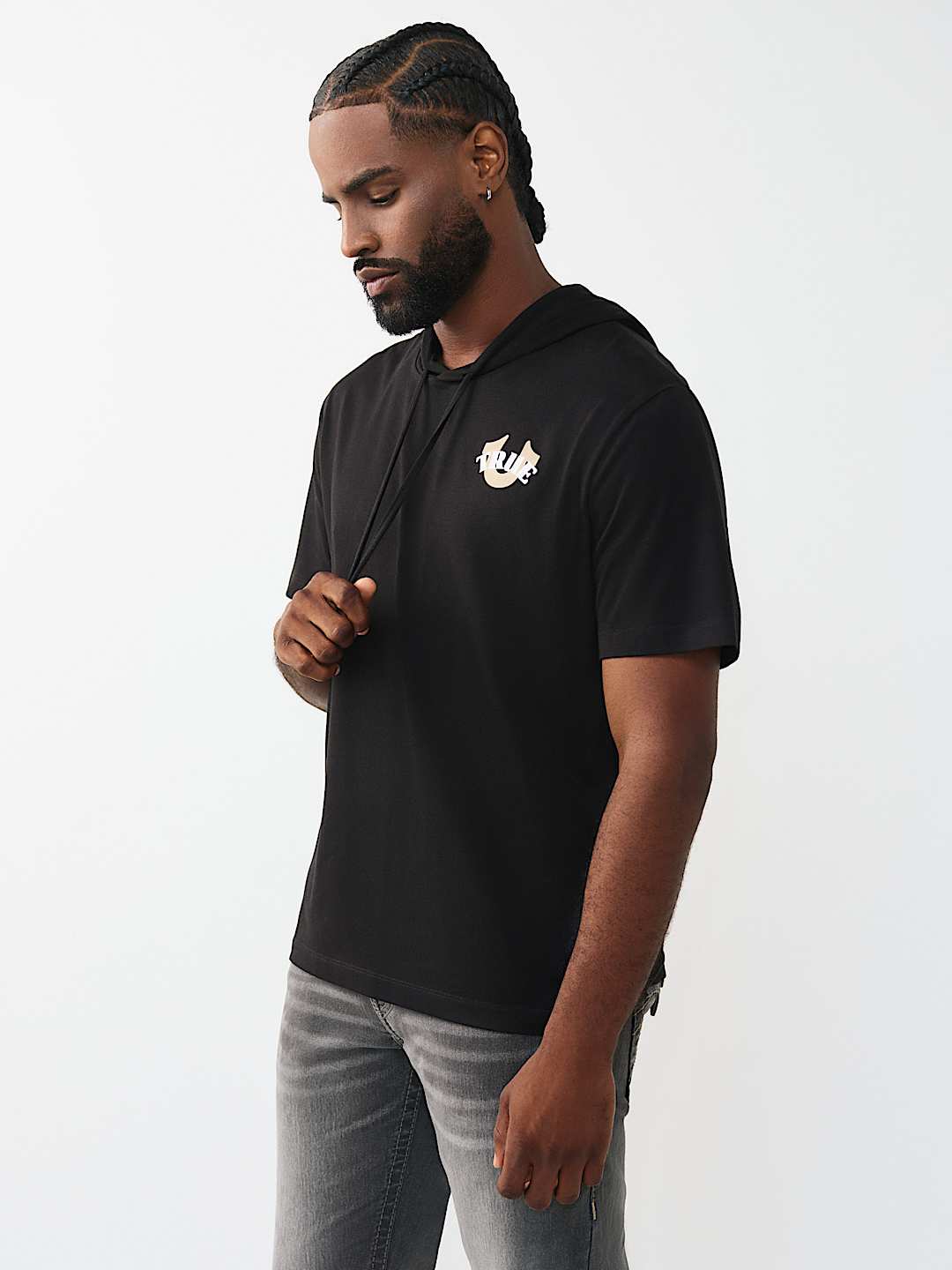 CIRCULAR HOODED TEE, image 3